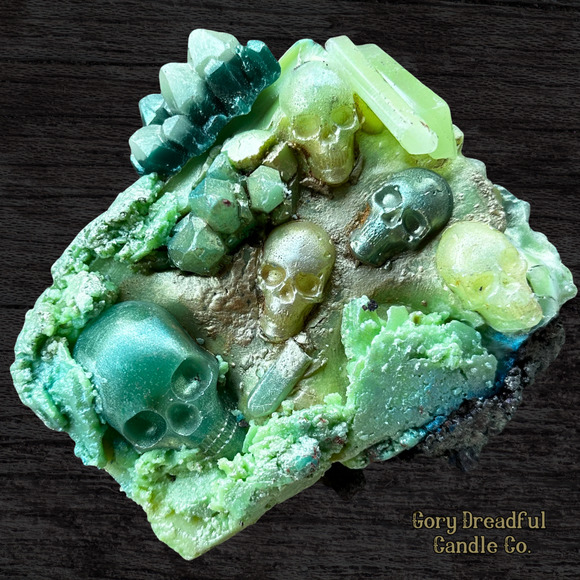 Gory Dreadful Candle Co Other - Lemora Quartz Mega Wax Melt 6 OZ - Lemon Verbena Mint Tea Scent